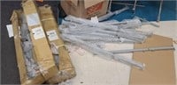 Extendable square steel closet rods. New. In two