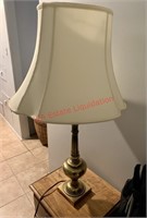 Tall Brass Table Lamp (back room)