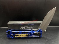 Mtech Camo Blue Pocket Knife