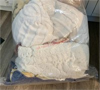 Large Bag of Blankets and Pillow (kitchen)