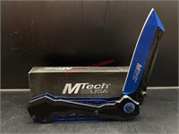 Mtech Blue and Black Pocket Knife