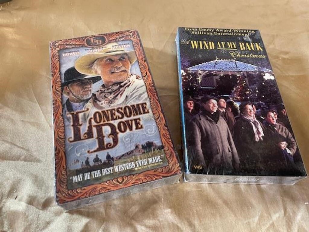 2 SEALED VHS TAPES