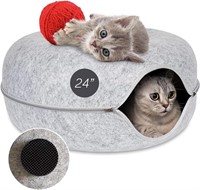 Cat Bed Cave for Indoor Cats with Non-Slip Pads