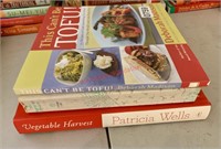 3 Vegetarian Cookbooks (living room)