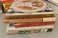 6 Italian Cookbooks (living room)