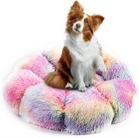 Anti-Anxiety Pet Bed  Slip-Resist  32IN Pink