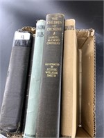 Several vintage and antique books,