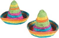 Mini Sombrero Pinata  Cinco de Mayo - 6 Pieces