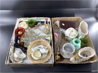 Vintage and antique glass and porcelain lot
