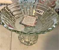 Vintage Jeanette Pedestal Glass Bowl (living