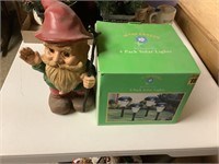 gnome and garden lights