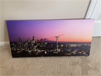 Seattle Skyline Canvas Print 30x14 (Madison)