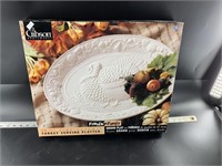 18 3/4" Ceramic turkey serving platter from Gibson