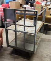 Metal & Wood Factory Cart 32" x 50" x 50"