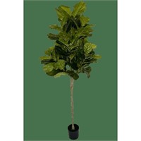 6' Real Touch Fiddle Leaf Fig Tree in Planter