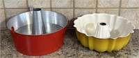 Vntg angel food/Bundt cake pans