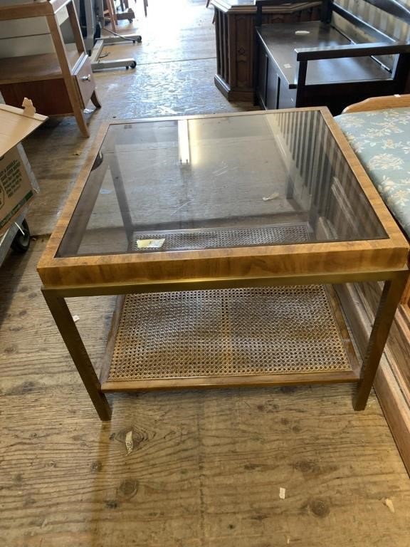 Lot with very nice 70-80's coffee table with top g