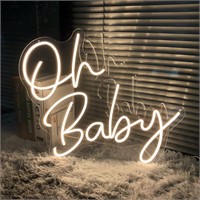 Baby Neon Sign  22.2*20.9in  Warm White