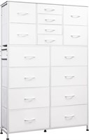 WLIVE 16-Drawer Dresser  White