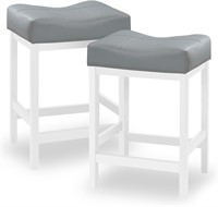 KATDANS Bar Stools 24 LightGray  2Pcs