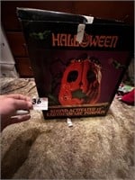 Halloween Sound Activated Ceramic Pumpkin in Box