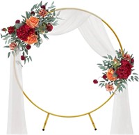 MEHOFOND 6.5ft Gold Arch Backdrop Stand