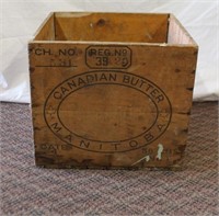 Canadian butter box, 13.25 X 13.75 X 11.5"H