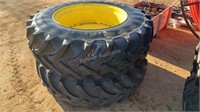 420/85R34 Radial Tires w/ JD Rims