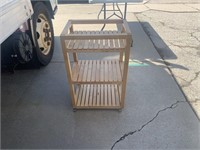 Wooden Cart 3 Tiers 18 1/4"x13"x30" Tall