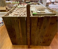 Huge wood bin display unit (not shells or