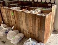 Wood bins (not including shells and contents) to