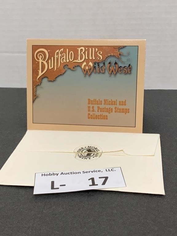 Buffalo Bill's Wild West Buffalo Nickel & Stamps