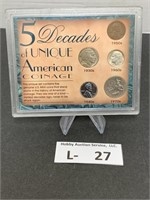 5 Decades of American Coinage (silver dime)