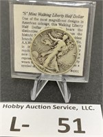 Silver 1941-S Walking Liberty Half Dollar