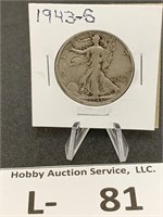 Silver 1943-S Walking Liberty Half Dollar