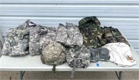 MILITARY HELMETS, POUCHES, CLOTHES AND MORE!