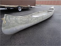 Aluminum 16 Foot Alumacraft Canoe - Nice Shape