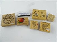 Lot of Misc. Greeting Card Rubber Stamps - Bday