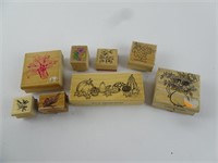 Lot of Misc. Plant & Wildlife Rubber Stamps