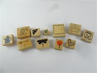 Lot of Misc. Rubber Stamps - Dragonfly Umbrella