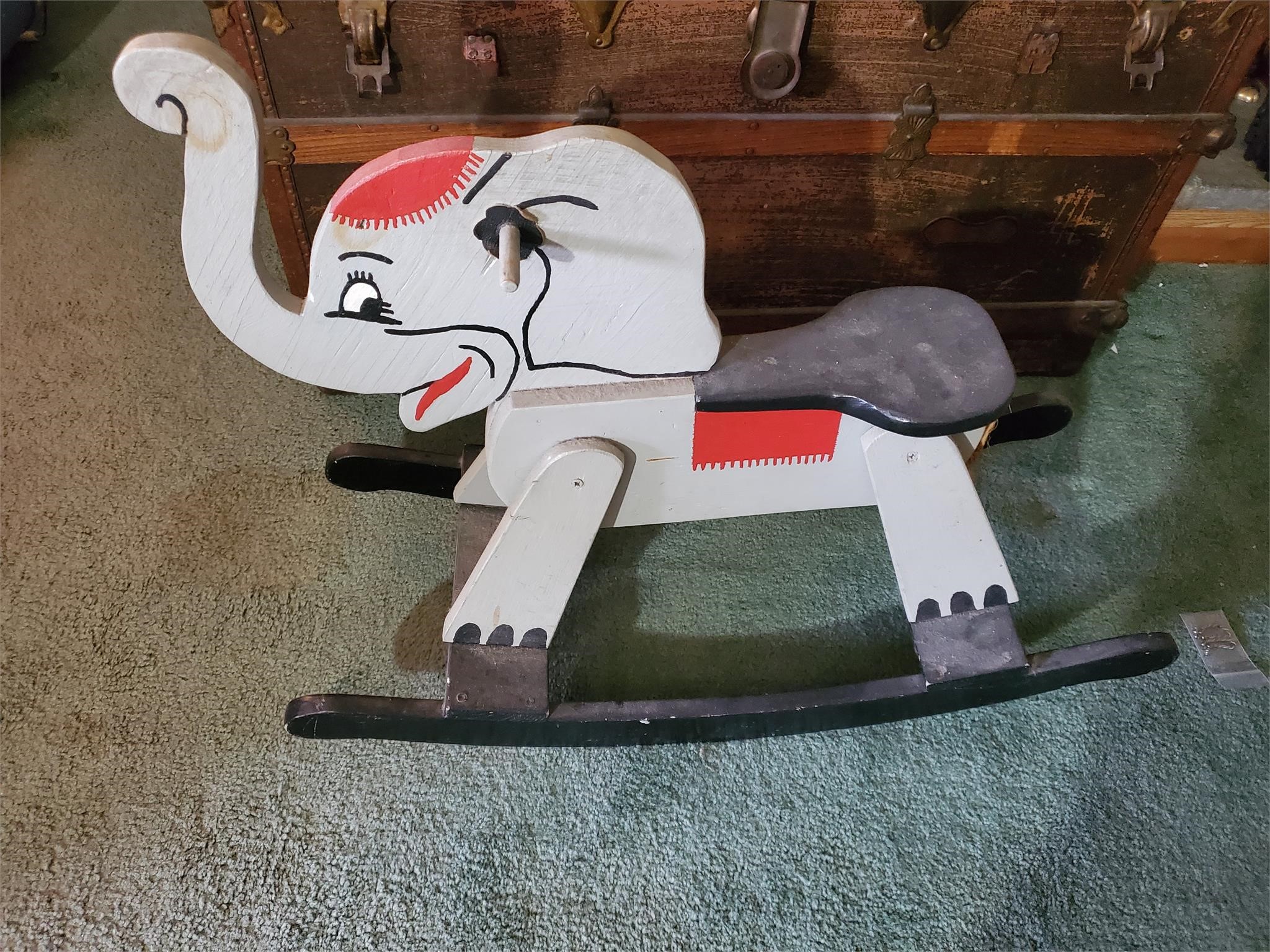 Vintage Rocking Elephant