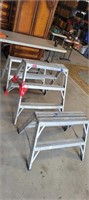 LOT OF  ALUMINUM SAWHORSES