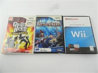 Lot of 3 Wii Games - Guitar Hero III & World Tour