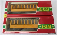 2 LGB “G” Gage 3080 D&RGW Personenwagens, OB