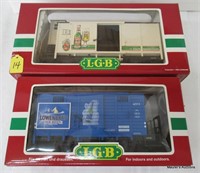 2 LGB “G” Gage Beer Freight Cars, OB