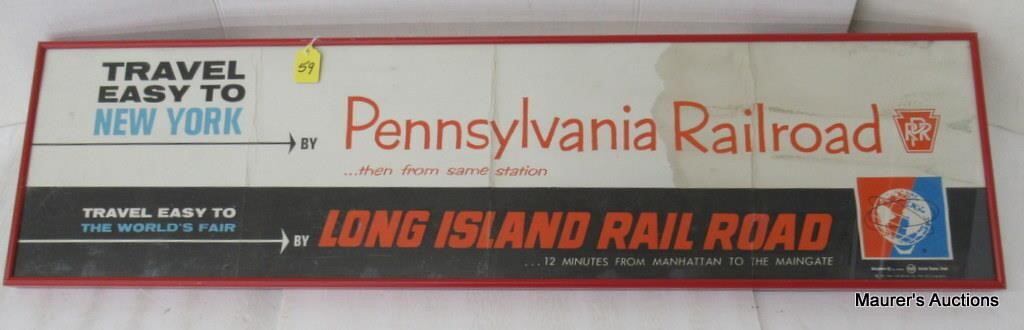 PRR/LIRR Station Adv. (No Shipping, Pick-Up Only)