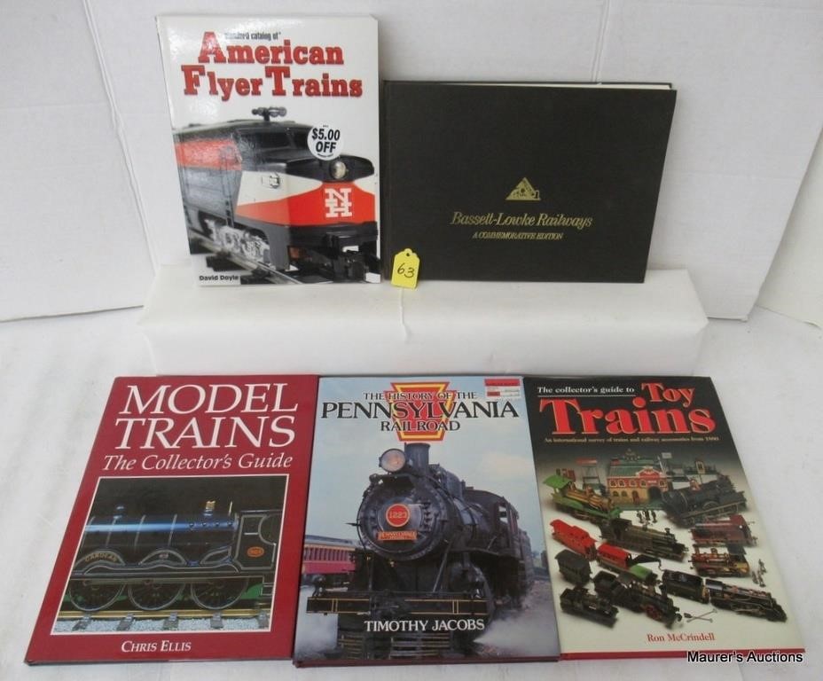 5 Books about Trains: (No Shipping, Pick-Up Only)