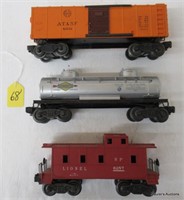 3 Lionel Freights, OB