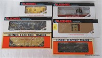 6 Lionel Railroader Club Freight Cars, OB