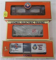 3 Lionel LCCA Freight Cars, OB